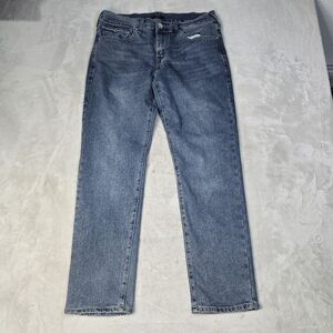 True Religion Jeans Mens 34x31 Geno Relaxed Slim Straight Mid Rise Zip Fly